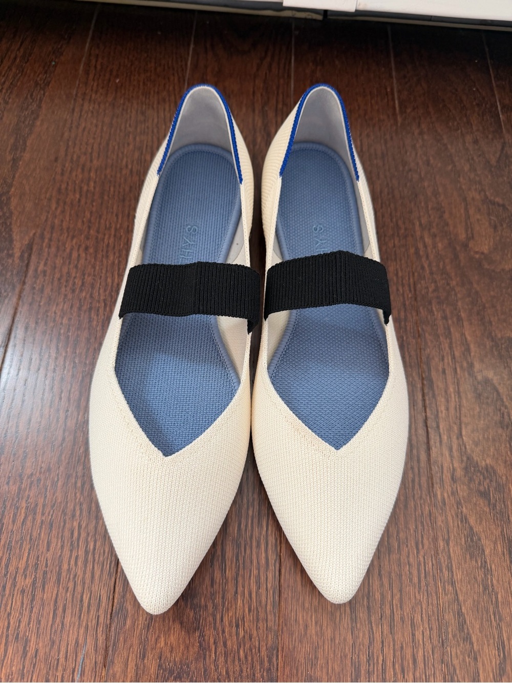 Rothy's The Point Mary Jane Love Bird Flats Size 9